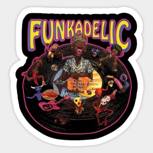 Funkadelics Fusion Threads That Harmonize with the Legendary P-Funk Sound Sticker